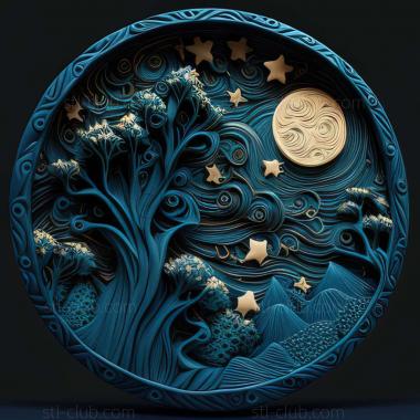 3D model starry night (STL)